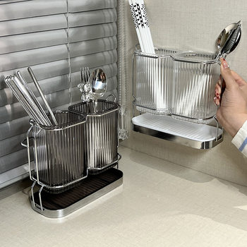 Nordic light luxury drain chopstick holder kitchen