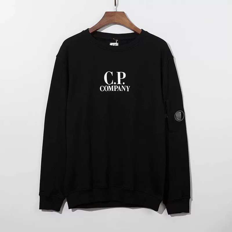 [C.P Диагональная приподнятая линза Компания свитшот толстой хлопок TОчки cp мужской]