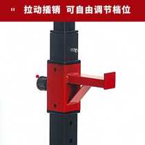 Mens multifunctional red squat rack home fitness equipment adjustable barbell rack weight bench bench press trainer