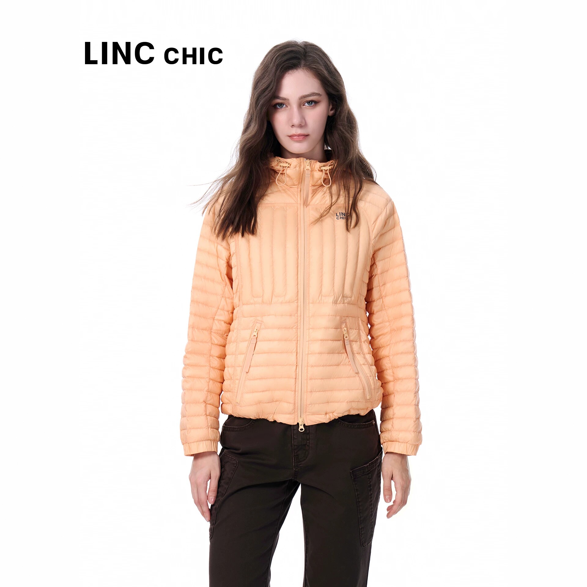 LINC金羽杰轻薄羽绒服修身羽绒外套
