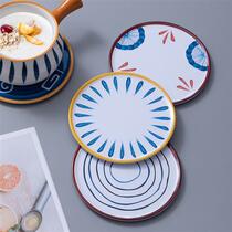 Insulation mat dining table anti-scalding household cartoon high temperature resistant kitchen creative casserole mat dish mat coaster bowl mat Japanese style