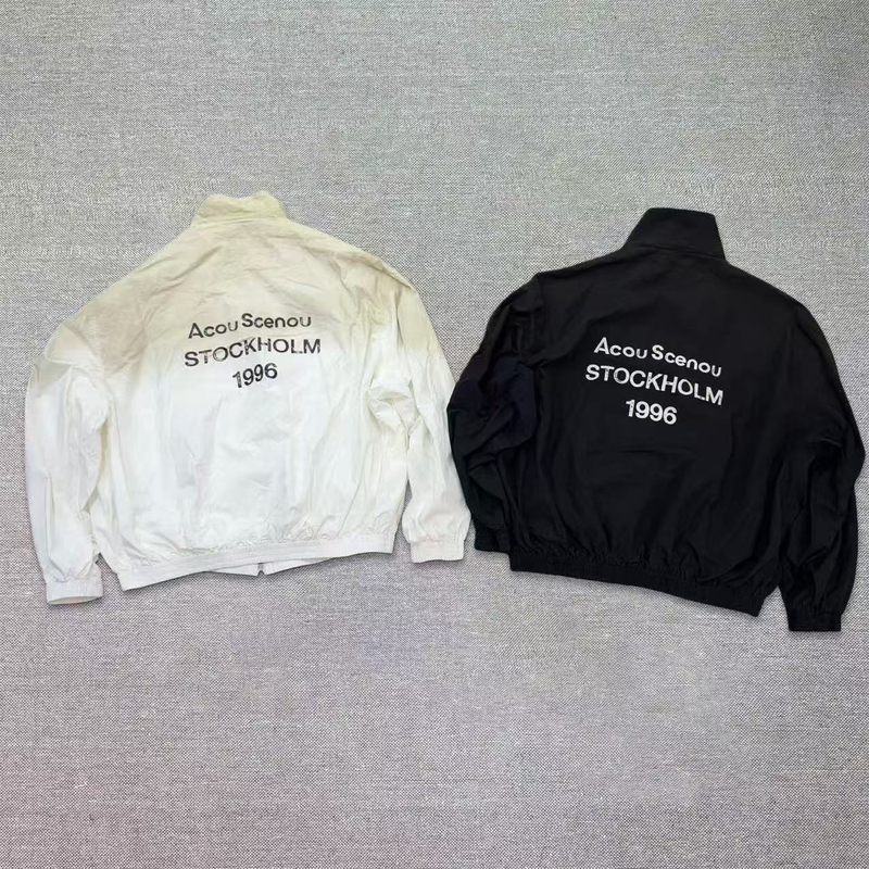 [Ceiling Top] Ac Acou Scenou 1996 Series Printed Distressed Coach Nylon Windbreaker Jacket