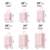 mgob Милый розовый чемодан для путешествий, 20 дюймов, популярно в интернете, 24 дюймов