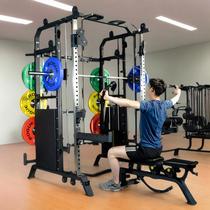 Commercial Smith machine bird squat rack multi-functional fitness equipment indoor comprehensive trainer bench press gantry rack