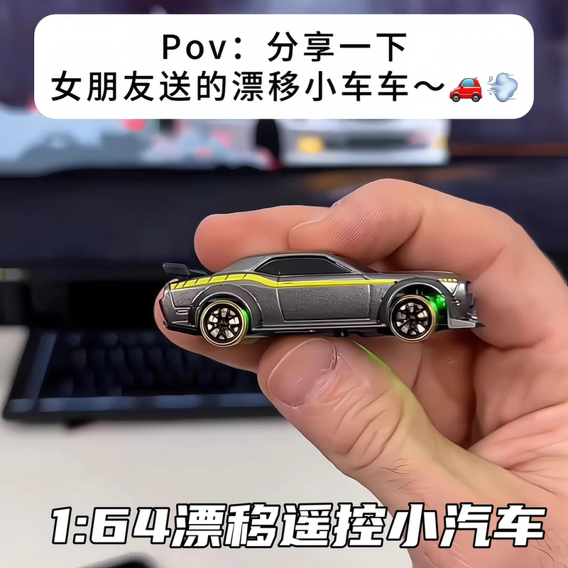 Dodge Hell Mini Rc Drift Remote Control Car Full Scale Four-Wheel Drive Desktop Car Children's Boys Toy Gift