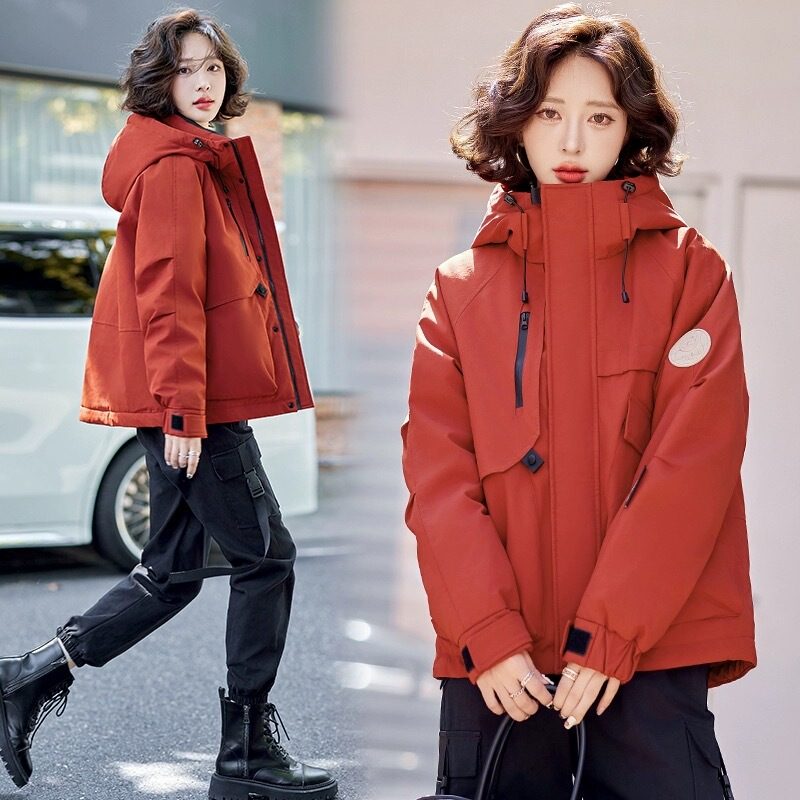 Duck Duck Short down Jacket for Women 2026 Winter New Outdoor Unisex Jacket White Duck down Large Size Workwear Jacket