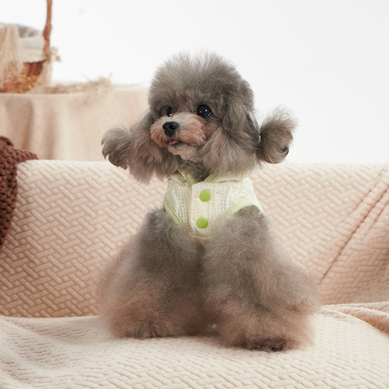 Sniff Pet Dog and Cat Autumn and Winter Clothing Sleeveless Hooded Woven Jacket Teddy Bichon Small and Medium-Sized Dog Clothes