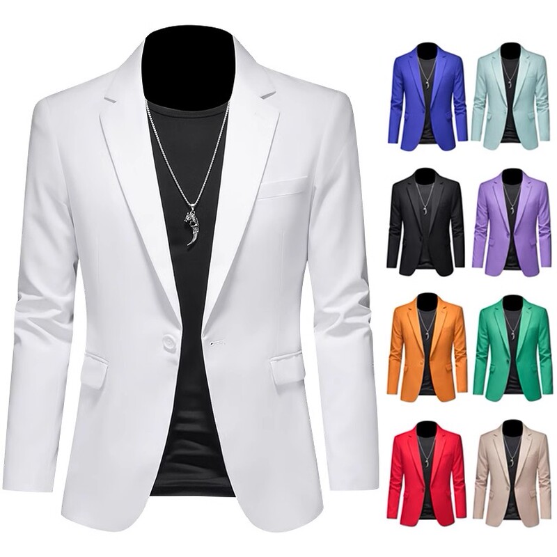Men's High-End Business Casual Blazer, Plus-Size Professional Suit, Slim-Fit Formal Wear, Groomsmen's Attire