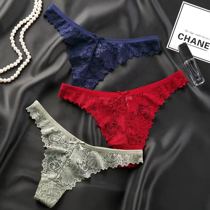 Женские кружевные thongs женское нижнее белье с T-образной спинкой