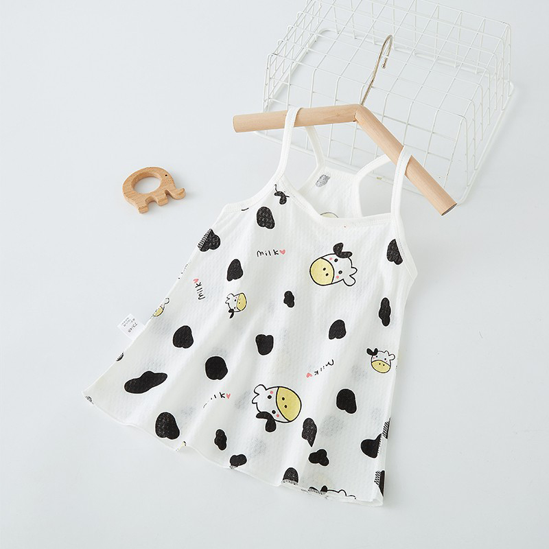 70% off Special Zone Brand Discount Store Clearance Baby Summer Strap Dress Pure Cotton Thin Gloves Vest Small Floral Dress