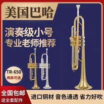 American original Bach trumpet instrument B flat TR-650 silver-plated trumpet beginner grade examination professional performance
