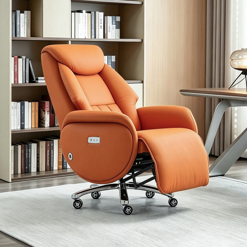 Electric Executive Chair with Massage, Reclining for Naps, Office Business High-End Genuine Leather Computer Chair Office Chair Electric Executive Chair with Massage, Reclining for Naps, Office Business High-End Genuine Leather Computer Chair Office Chair