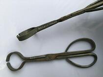 Handmade pliers round nose pliers product pliers aluminum ingot pliers fire pliers blacksmith pliers iron pliers glass cup clamps cup pliers