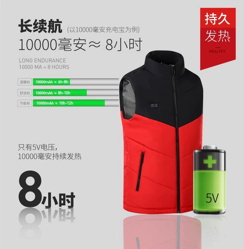 Sưởi ấm thông minh Xiaomi vest nam mùa đông điện vest sạc ấm vest xuống áo khoác