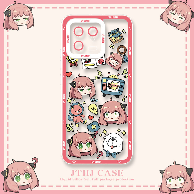 Aniya Xiaomi 15 Pro Redmi K80 K70 K60 Supreme 14 Ultra Phone Case Suitable for Note 14 Mix 4 Spy X Family 13 Aniya 12 Transparent Turbo 3 Anti-Drop K50 K40