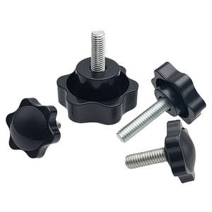 304 Stainless Steel Plum Blossom Handle Star-Shaped Hexagonal Handle Plastic Head Hand-Tightened Screws M4M5M6M8M10M12