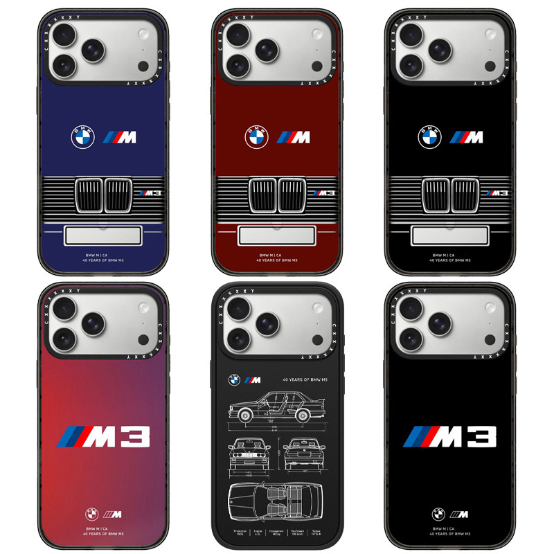 Cxxxxxxy Co-Branded New Bmw 40Th Anniversary M3 Apple 17Promax Phone Case Iphone16Pro15 Trendy Brand 14 Artistic 13/12 Magnetic Magsafe Anti-Drop Protective Case
