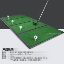 Swing practice device golf hitting pad indoor swing practice small hitting pad artificial Y turf 4 holes