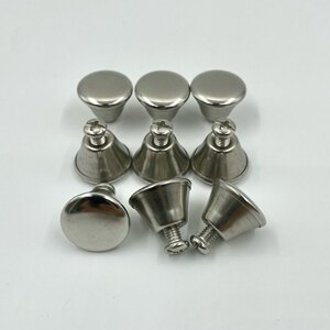 Non-Magnetic Stainless Steel Cup Lid, Water Cup Small Top Bead Handle, Kettle Lid Knob Bead, Pot Lid Handle, Mushroom Shape, Includes Screws