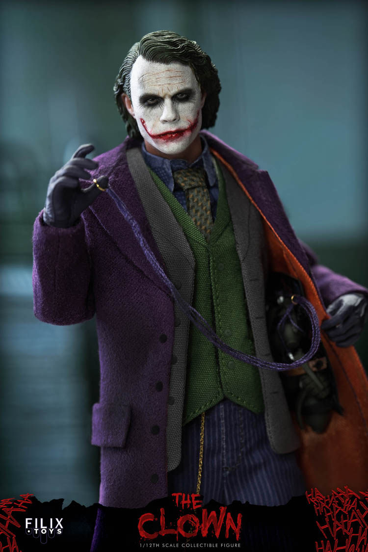 FILIX TOYS 1/12 ジョーカー フィギュア FX004 FILIX TOYS FX004 1/12 Batman Joker Heath Ledger 6
