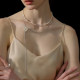 ເງິນ 925 sterling gold 18k plated begonia flower necklace + ວັນ