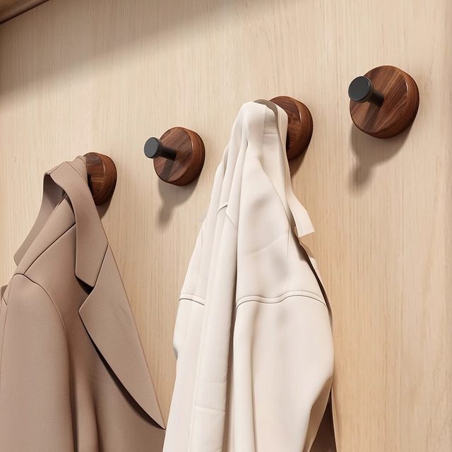 Walnut hook without punching and powerful viscose coat hook