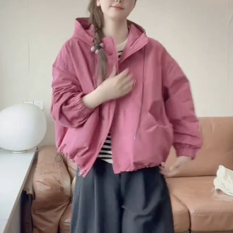 Short hoody, spring jacket for leisure, 2025 years, trend of season, for teenagers