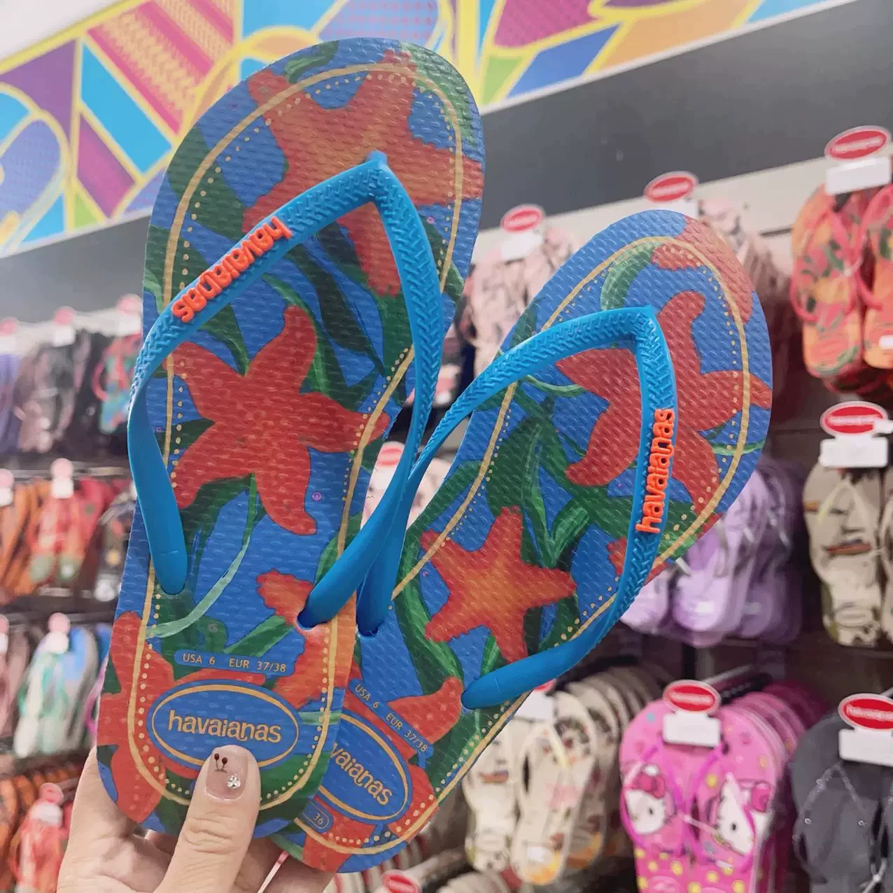 25 пар новых havaianas Havana slim floral резиновые нескользящие сандалии повседневные плоские пляжные тапочки