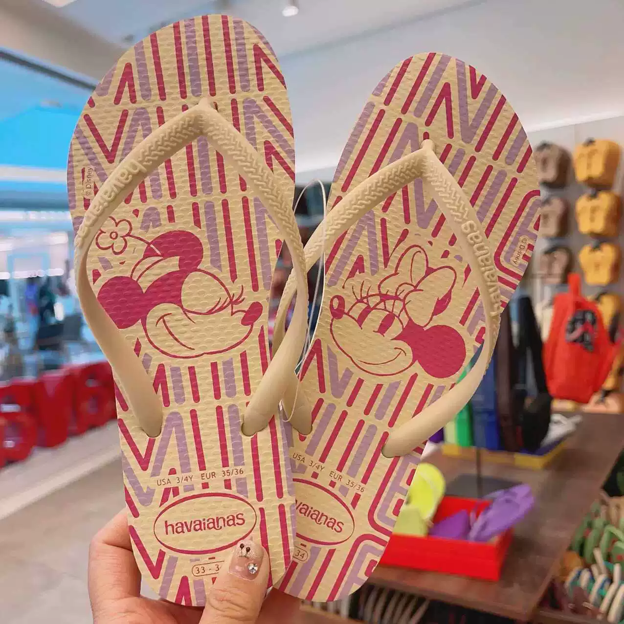 Новые женские шлепанцы Havaianas Havana SLIM с цветочным принтом, противоскользящие резиновые модные тапочки-слиперы, плоские