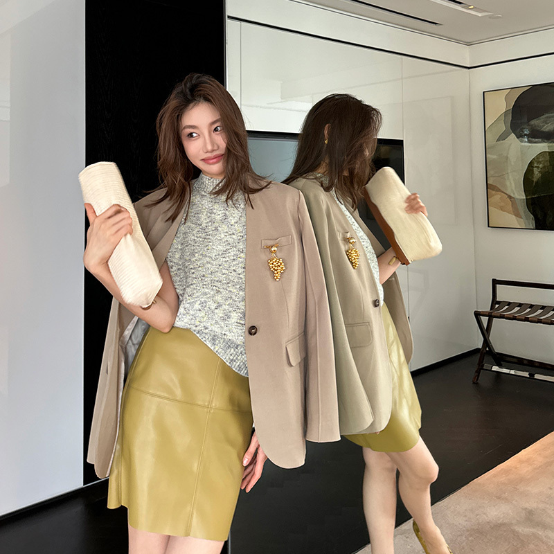 Long Xier Fashionable Bella Elegant Pu Leather Short Skirt Women's P103