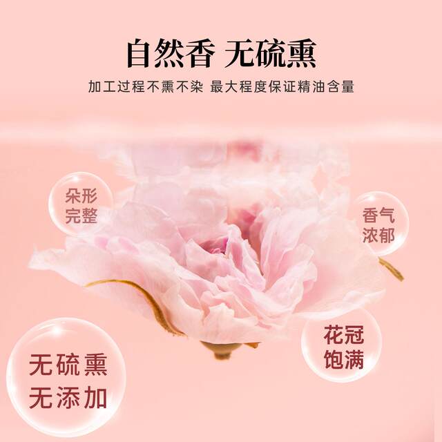 Jiaomu Rose Tea First Harvest Sulfur-Free Scented Roses Pingyin Rose Tea Large Double-Petaled Red Roses 30G/Bag