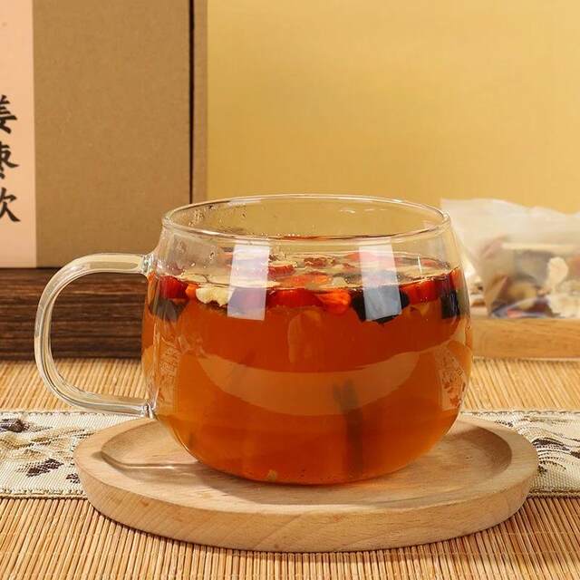 [Whole Premium Ingredients]Dang Gui Vitality Ginger Jujube Tea with Brown Sugar, Red Dates, Astragalus, Ganoderma, Longan, and Dried Ginger Jujube Warm Tea for Women