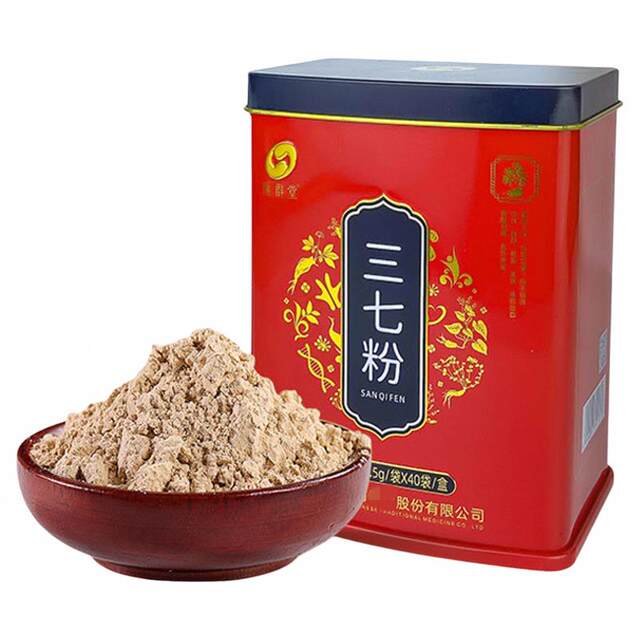 Huiquntang Genuine Panax Notoginseng Powder, Authentic Wenshan Tianqi Powder, Ultra-Fine Powder for Direct Oral Consumption, Premium Canned 1.5g, 40 Bags