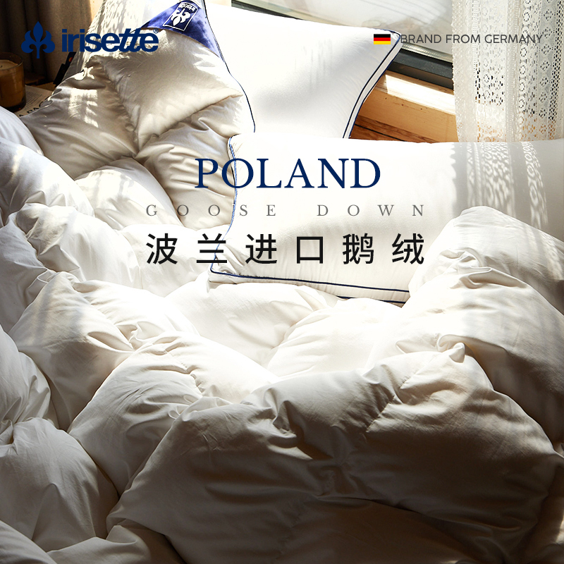 German Irisette Polish 95 White Goose down Quilt Winter Quilt Warm down Quilt Core All-Cotton Antibacterial