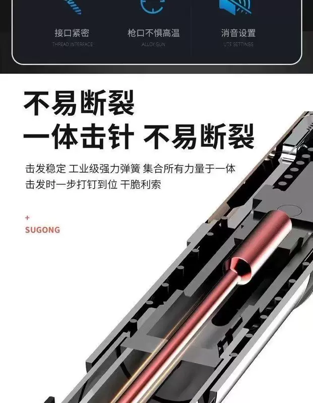 Đức nhập khẩu trần mini hiện vật bê tông hộ gia đình giảm thanh dây mạnh mẽ đóng đinh súng bắn đinh đa chức năng súng bắn đinh meite f32 súng bắn đinh gas