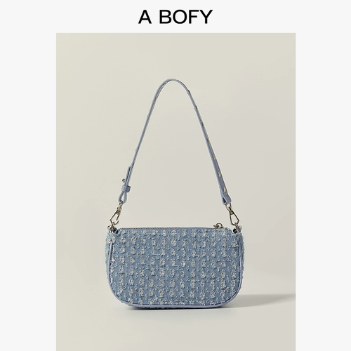 Джинсовые блестки для ногтей, ретро кожаный ремешок для сумки на одно плечо, сумка, 2 карат