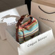 Official Website Small C&K Straw Bag for Women, Summer Handbag, High-End Crossbody Bag, Spring and Summer Handmade Woven Bag