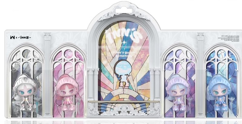 Illusion and Reality Inn Sound and Light Four-Piece Ensemble Hanging Card One End Silver Flower Neon Fun Moment Symphony of Illusion and Reality
