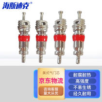 SeaSdick HKqy-107 Car Bike Tire Steam Door Core Universal 5V1 Copper American Valve Core (100