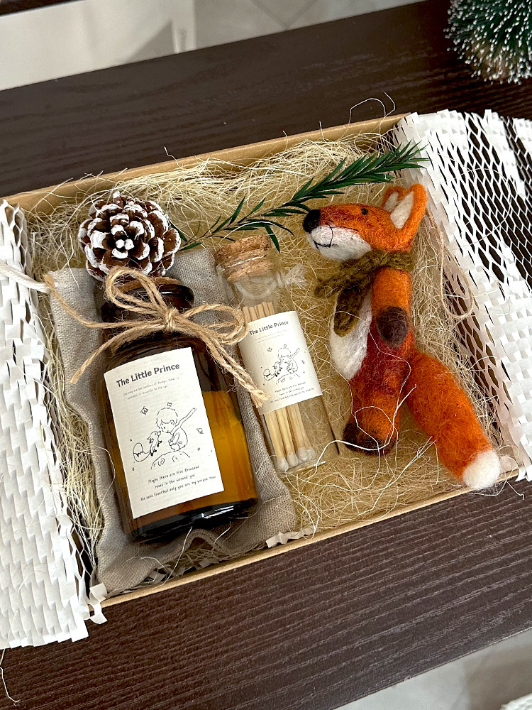 Креативная рождественская небольшая аромотерапия, свеча, подарочная коробка для друга, подарок на день рождения