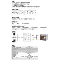 Manufacturer HDMI to composite video (CVBS) and analog audio converter HD HDMI to BNC video converter