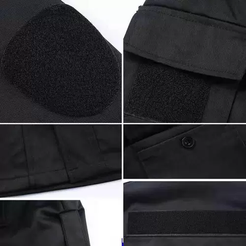 Демисезонный лонгслив, нарукавники, осенний комплект, черная униформа медсестры для работы, осенний сезон, рабочая одежда