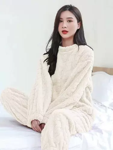 Модный комплект, демисезонная флисовая пижама для влюбленных, популярно в интернете