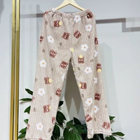 Двусторонние бархатные штаны, с медвежатами