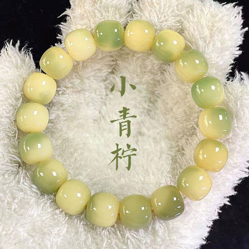 Natural Little Little Liga Bodhigan Fingers Soft Student Edition New Chinese Play Small Series Play Bracelet Women