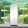 Front and Rear Opening Refrigerated Display Cabinet Double-Way Freezer Vertical Fresh-Keeping Cabinet Hot Pot Restaurant Double-Sided Display Commercial Refrigerator
