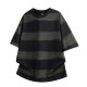 ins Tie-Dye American Style 280g Heavy Cotton Short-Sleeve T-Shirt for Men, Trendy Brand, Loose Striped Color-Block High Street Top, Summer Style