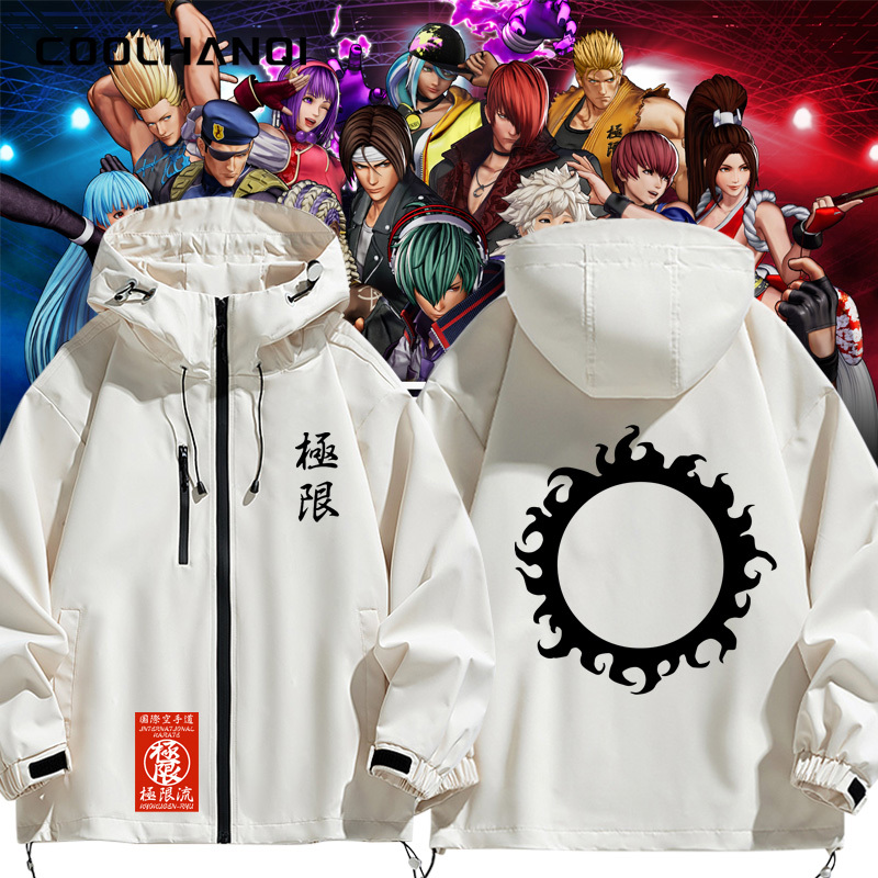 Kof King of Fighters Game Merchandise Men's Street Fighter Jacket Coat Spring and Autumn Inner Lining Set Hooded Clothing Kof King of Fighters Game Merchandise Men's Street Fighter Jacket Coat Spring and Autumn Inner Lining Set Hooded Clothing