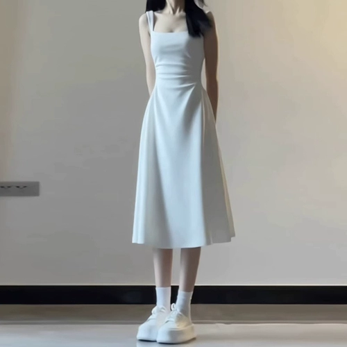 Летняя майка, корсет, длинная юбка, подходит для подростков, французский стиль