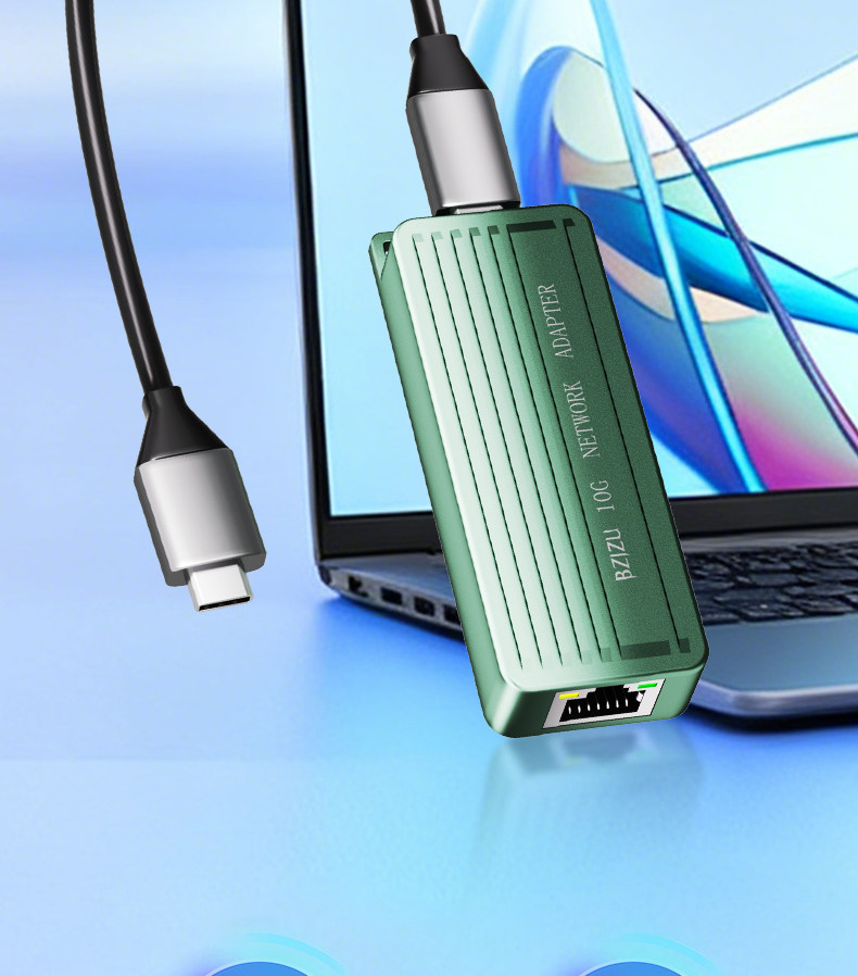 Сетевой адаптер BZIZU TXA402 USB Type-C 10G Ethernet
